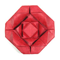 fractal origami rose