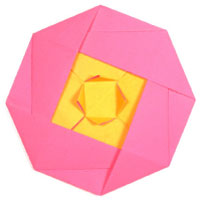 traditional origami camellia