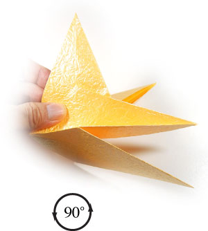 28th picture of 2nd easy origami rose paper flower, Spinning Top Rose
