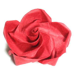 44th picture of Five-petals lovely origami rose paper flower