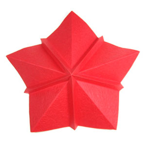 7th picture of Five-petals standard origami rose paper flower