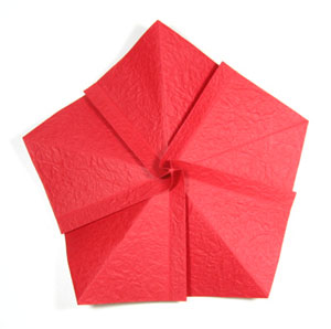 9th picture of Five-petals standard origami rose paper flower