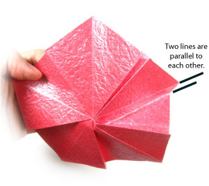 17th picture of Five-petals standard origami rose paper flower