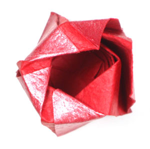 29th picture of Five-petals standard origami rose paper flower