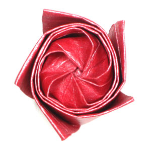 31th picture of Five-petals standard origami rose paper flower