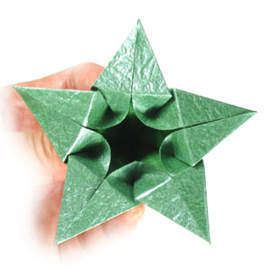 29th picture of Five-sepals Candlestick origami flower base