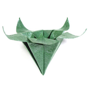 five-sepals standard origami calyx
