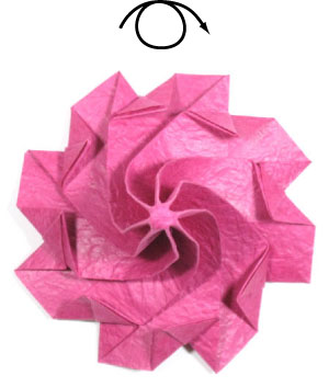 21th picture of origami clematis flower