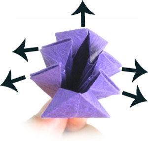 28th picture of origami crocus flower
