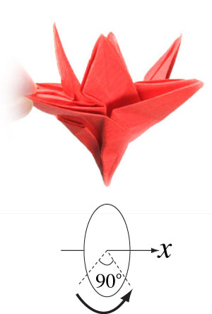 56th picture of eight petals origami flower