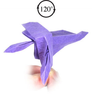17th picture of origami iris flower