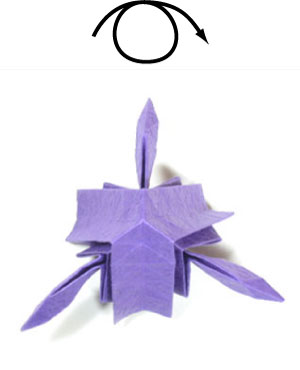 21th picture of origami iris flower