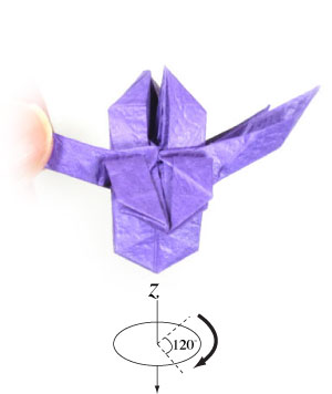 32th picture of origami iris flower