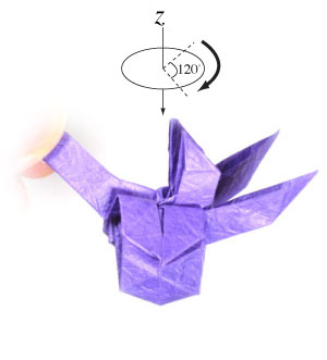 35th picture of origami iris flower
