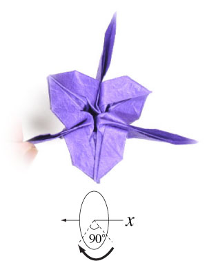 40th picture of origami iris flower