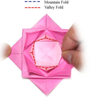 15th picture of traditional fractal origami lotus flower