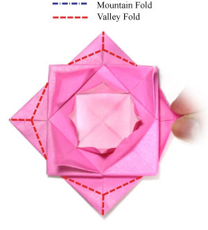 17th picture of traditional fractal origami lotus flower