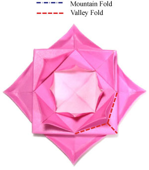 18th picture of traditional fractal origami lotus flower