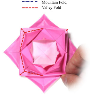 19th picture of traditional fractal origami lotus flower