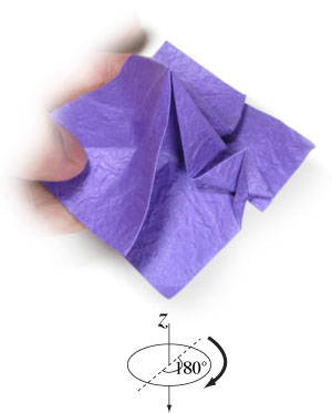 18th picture of origami pansy flower