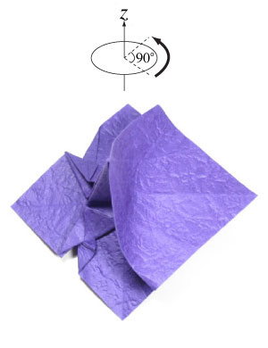 21th picture of origami pansy flower