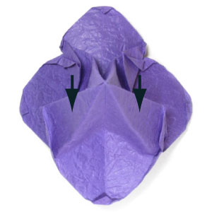 33th picture of origami pansy flower