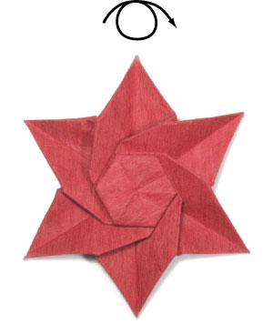 43th picture of origami poinsettia flower