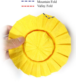 17th picture of origami sunflower
