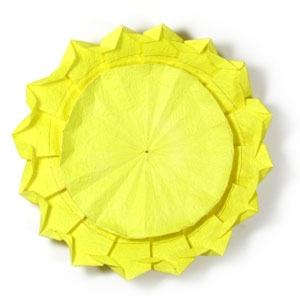24th picture of origami sunflower