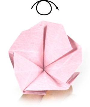 19th picture of origami vinca flower