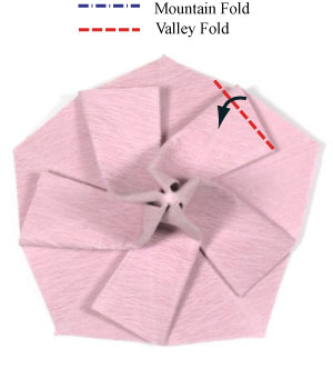 24th picture of origami vinca flower