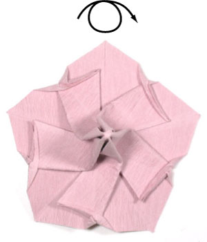 29th picture of origami vinca flower