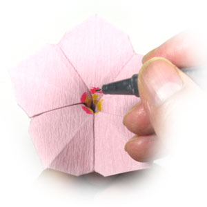31th picture of origami vinca flower