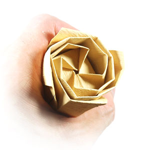 59th picture of Fuller-bloom Kawasaki rose origami flower