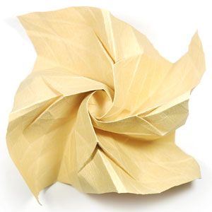 73th picture of Fuller-bloom Kawasaki rose origami flower
