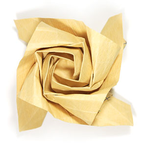 78th picture of Fuller-bloom Kawasaki rose origami flower