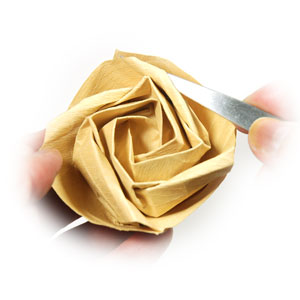 90th picture of Fuller-bloom Kawasaki rose origami flower