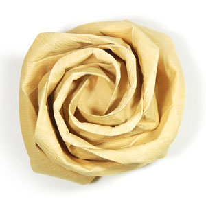 91th picture of Fuller-bloom Kawasaki rose origami flower