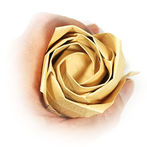74th picture of Fullest-bloom Kawasaki rose origami flower