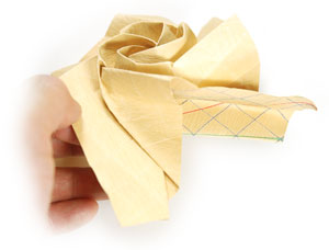 81th picture of Fullest-bloom Kawasaki rose origami flower