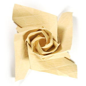 82th picture of Fullest-bloom Kawasaki rose origami flower