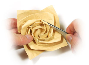 90th picture of Fullest-bloom Kawasaki rose origami flower