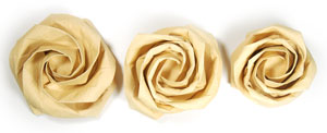 94th picture of Fullest-bloom Kawasaki rose origami flower
