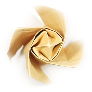 56th picture of New swirl Kawasaki rose origami flower