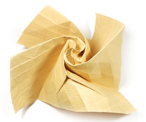 66th picture of New swirl Kawasaki rose origami flower