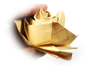 77th picture of New swirl Kawasaki rose origami flower
