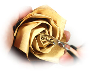 85th picture of New swirl Kawasaki rose origami flower