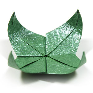 pinwheel origami flower base