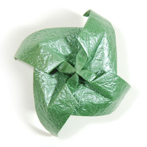 fan origami Calyx Bottom View