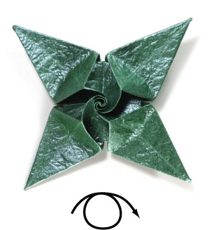 44th picture of spiral origami calyx
